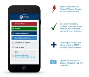 FEMA mobile app features