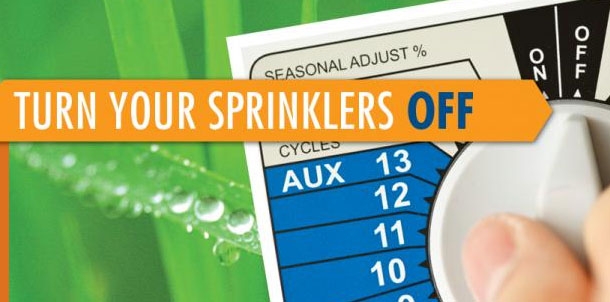 Turn your sprinklers off