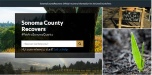 Sonoma County Recovers, official site, October2019